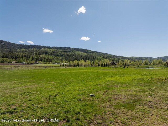 1795 Fumarole Dr, Victor, ID 83455 - view of mountain backdrop featuring a heavily wooded area and rural landscape