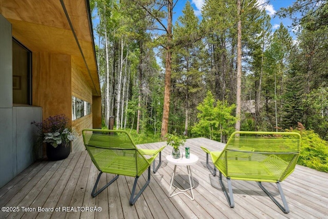 2825 S Sparrow Hawk Rd, Wilson, WY 83014 - view of deck