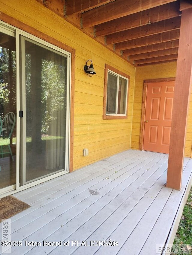 7580 Mountain Laurel Dr Unit A-3, Victor, ID 83455 - view of wooden terrace