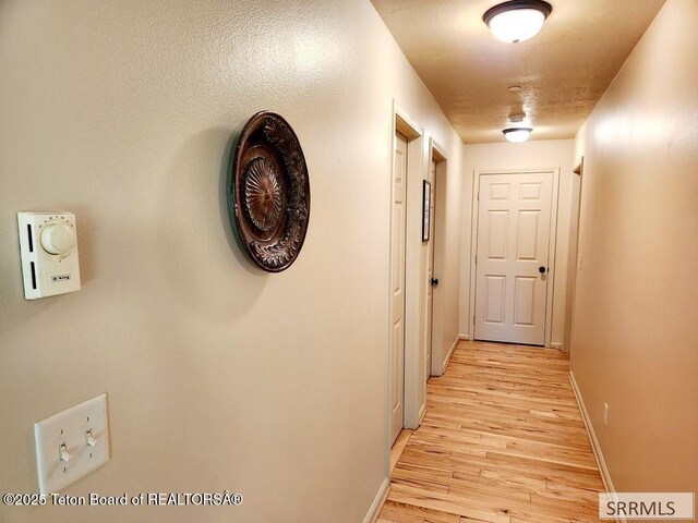 7580 Mountain Laurel Dr Unit A-3, Victor, ID 83455 - hallway with light wood-style floors and baseboards
