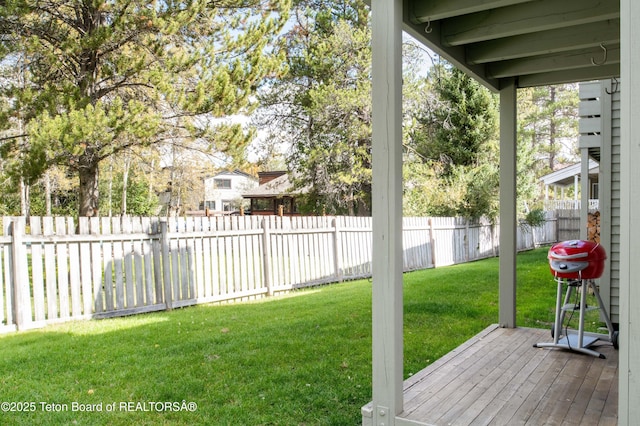 3946 Lake Creek Dr Unit 1-1-1, Wilson, WY 83014 - view of yard with a deck