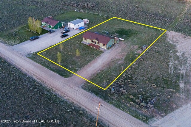 58 Blackhawk Trl, Boulder, WY 82923 - view of rural area with property boundaries highlighted
