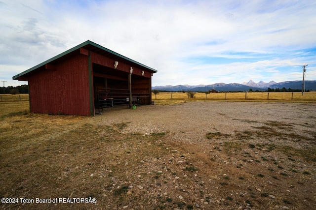 1516 Fischer Ln, Tetonia, ID 83452 - view of pole building with a mountain view and a rural view