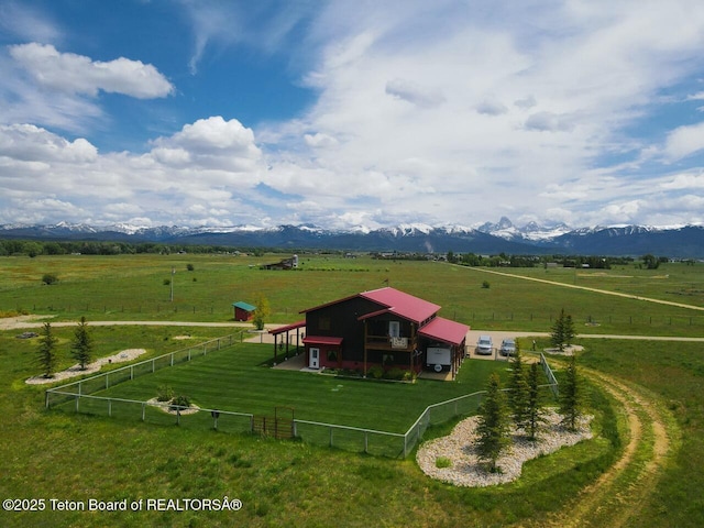 1516 Fischer Ln, Tetonia, ID 83452 - view of rural area with agricultural land and a mountain backdrop