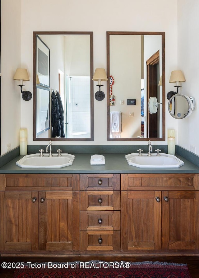 1120 S Thunder Rd, Wilson, WY 83014 - bathroom with double vanity