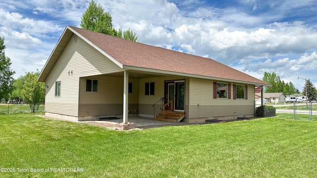 210 E 8th Ave, Afton, WY 83110 - view of front of property featuring entry steps and roof with shingles