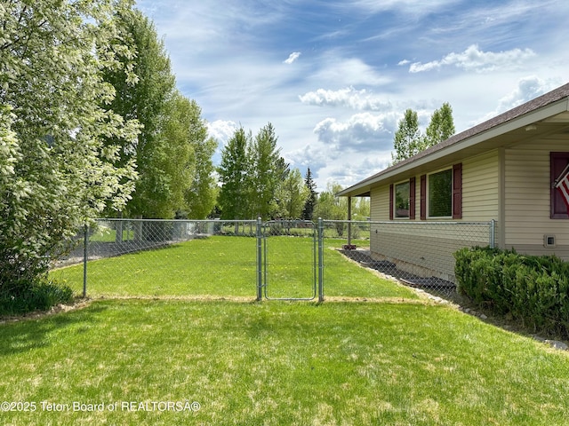 210 E 8th Ave, Afton, WY 83110 - view of yard with a gate
