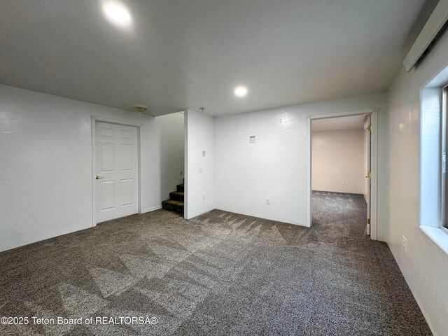 210 E 8th Ave, Afton, WY 83110 - carpeted spare room featuring stairs and recessed lighting
