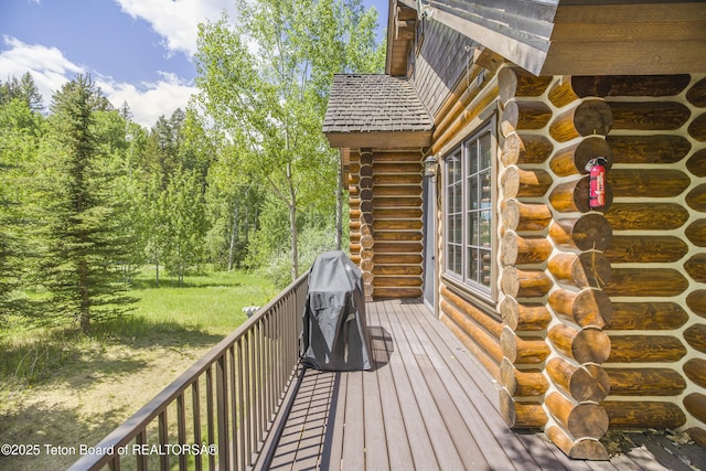 29 Bannock Cir, Victor, ID 83455 - view of wooden deck