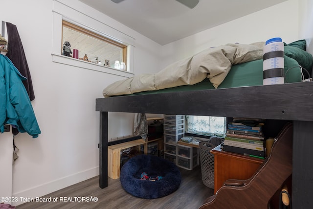 6118 Hatfield Way, Driggs, ID 83422 - bedroom featuring wood finished floors and baseboards