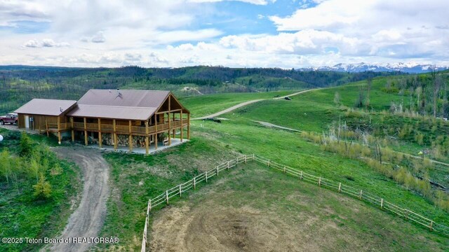 62 Skyline Dr, Bondurant, WY 82922 - view of rural area with a pastoral area