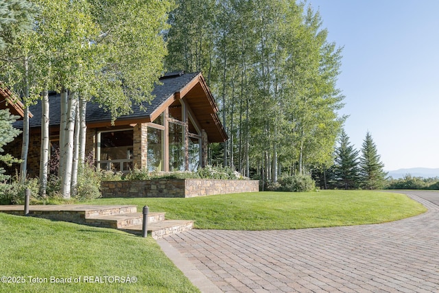 2540 Trader Rd, Jackson, WY 83001 - view of community with a lawn