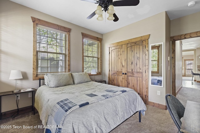 715 Moraine Ct Unit 36, Driggs, ID 83422 - carpeted bedroom with a closet and ceiling fan