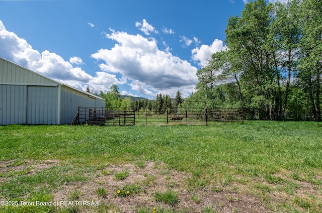 21850 Buffalo Valley Rd, Moran, WY 83013 - view of yard with an outbuilding and an outdoor structure