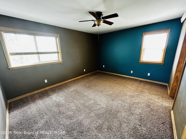 21 Hawk Path, Boulder, WY 82923 - carpeted spare room with ceiling fan and baseboards