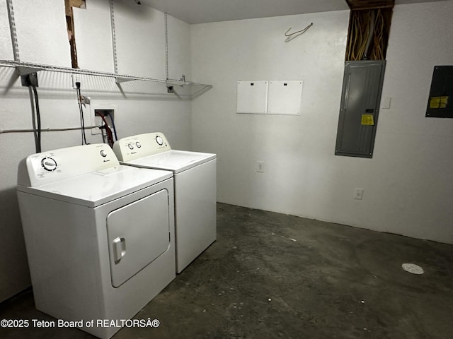21 Hawk Path, Boulder, WY 82923 - washroom featuring washer and dryer and electric panel