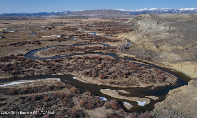 21 Hawk Path, Boulder, WY 82923 - aerial view of property's location featuring mountains, a desert landscape, and rural landscape