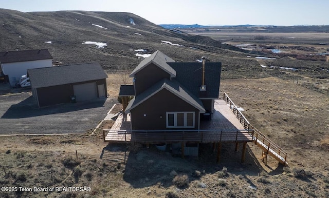 21 Hawk Path, Boulder, WY 82923 - view from above of property featuring mountains
