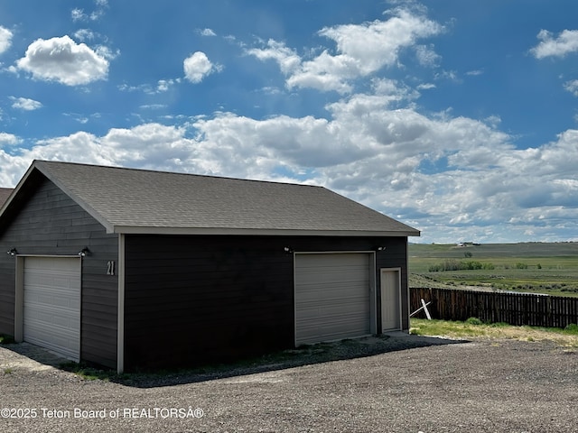 21 Hawk Path, Boulder, WY 82923 - view of detached garage