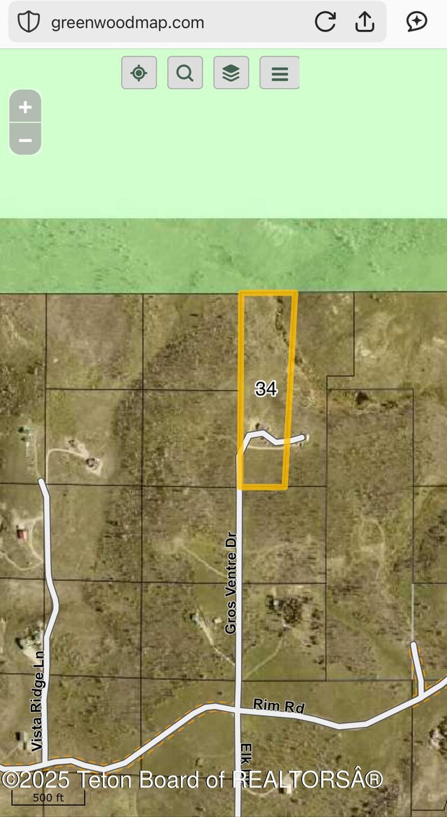 21 Hawk Path, Boulder, WY 82923 - aerial map of property and surrounding area featuring property parcel outlined
