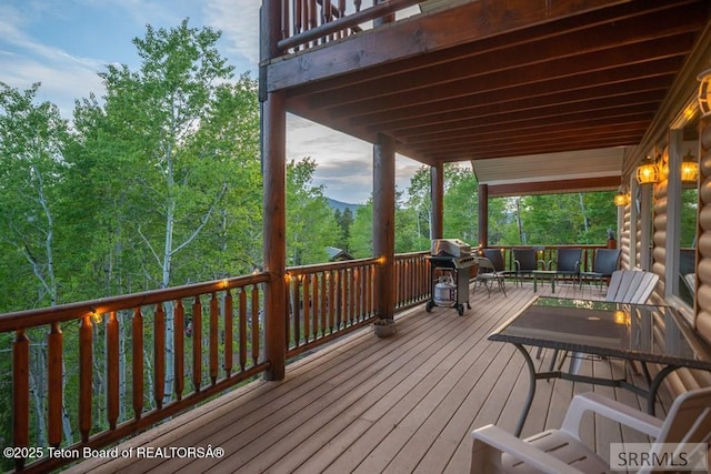4770 Deer Dr, Island Park, ID 83429 - deck featuring a grill