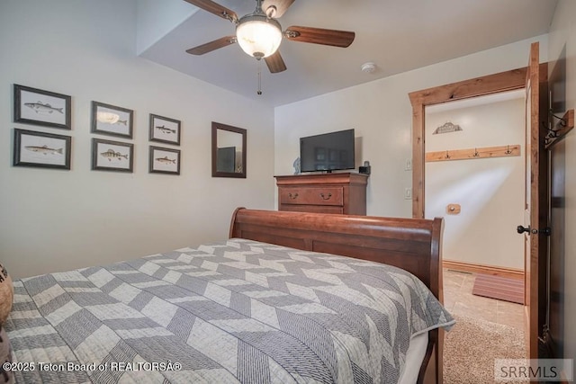 4770 Deer Dr, Island Park, ID 83429 - bedroom with a ceiling fan