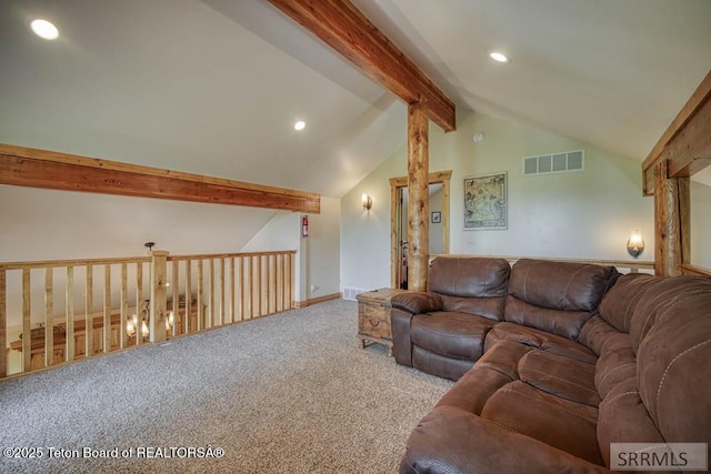 4770 Deer Dr, Island Park, ID 83429 - living room with carpet flooring, recessed lighting, and baseboards