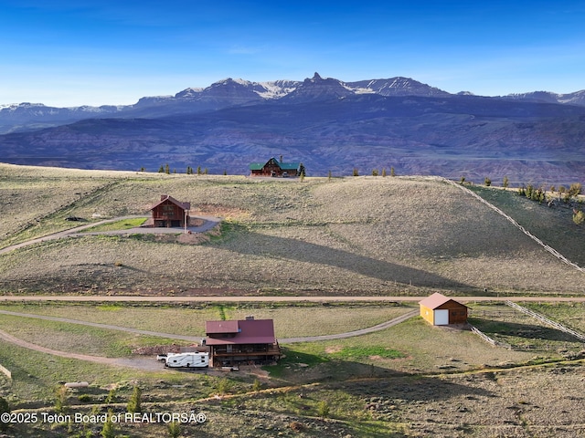 196 Soda Springs Dr, Dubois, WY 82513 - mountain view featuring rural landscape