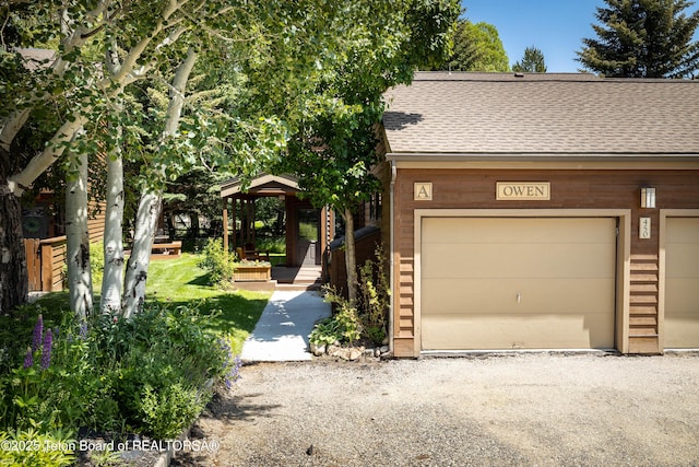 450 E Sagebrush Dr Unit 3-1-A, Jackson, WY 83001 - view of front of property featuring roof with shingles and a gazebo