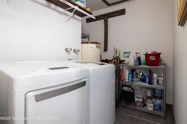 450 E Sagebrush Dr Unit 3-1-A, Jackson, WY 83001 - washroom featuring water heater and independent washer and dryer