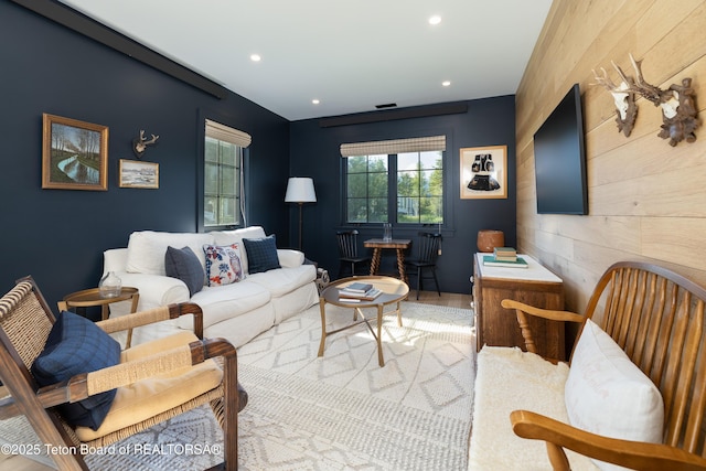 5025 Shoshone Dr, Wilson, WY 83014 - living area featuring recessed lighting