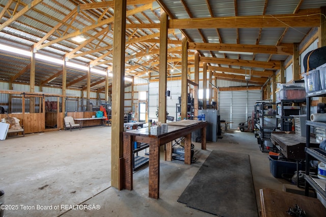 1255 Lost Crk, Thayne, WY 83127 - garage featuring metal wall
