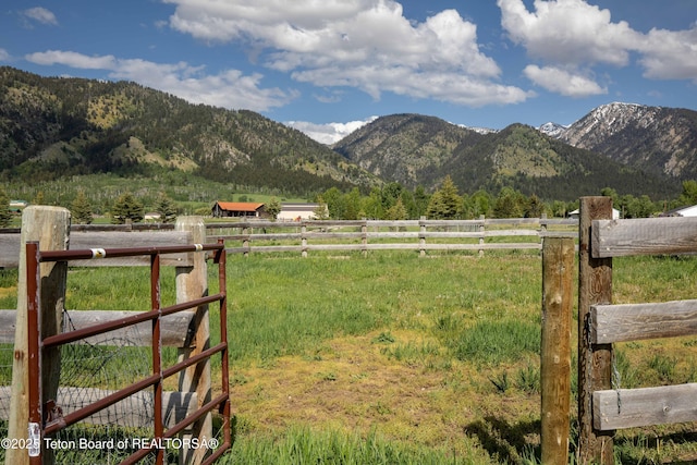 1255 Lost Crk, Thayne, WY 83127 - view of mountain background with rural landscape and agricultural land