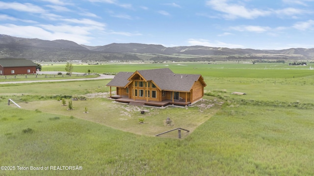 105 Elk Path, Swan Valley, ID 83428 - aerial view of sparsely populated area with a mountain backdrop and a pastoral area