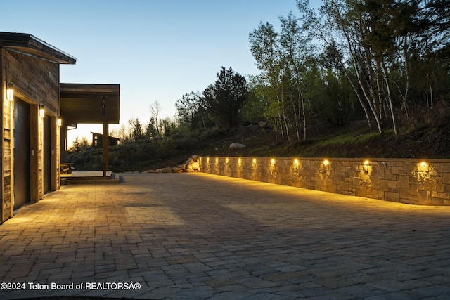 5170 Meandering Moose Dr, Victor, ID 83455 - view of patio terrace at dusk