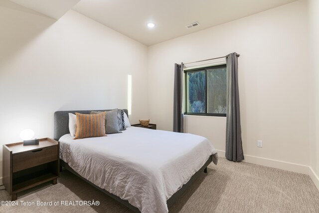 5170 Meandering Moose Dr, Victor, ID 83455 - bedroom with carpet flooring, baseboards, and recessed lighting