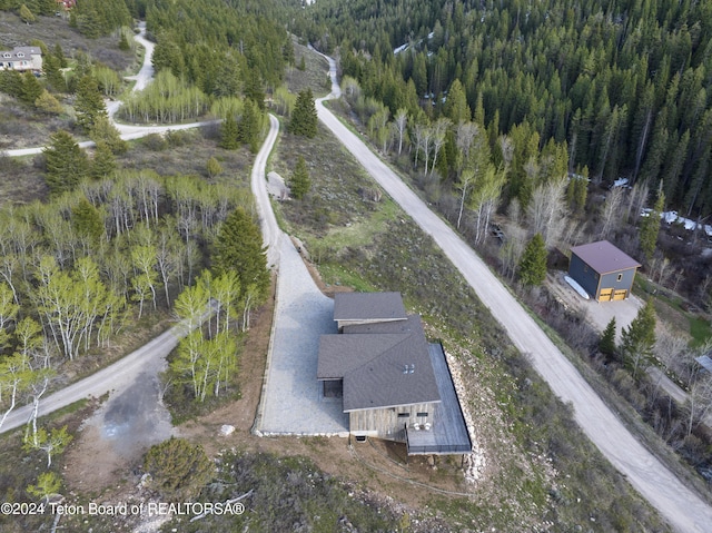 5170 Meandering Moose Dr, Victor, ID 83455 - aerial view of property's location with a forest