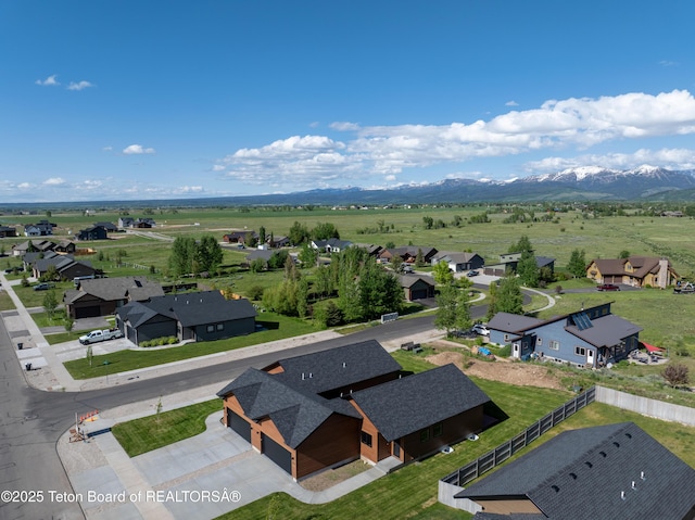 833 Booshway St, Driggs, ID 83422 - aerial perspective of suburban area featuring mountains