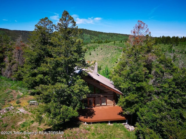 3392 Bainbridge Dr, Tetonia, ID 83452 - aerial view of property and surrounding area featuring a forest