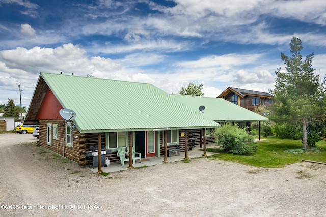 485 E Little Ave, Driggs, ID 83422 - log-style house featuring log exterior and metal roof