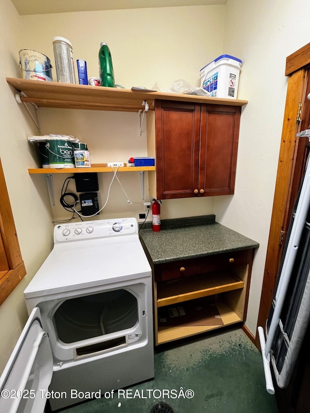 485 E Little Ave, Driggs, ID 83422 - washroom with washer / dryer and cabinet space