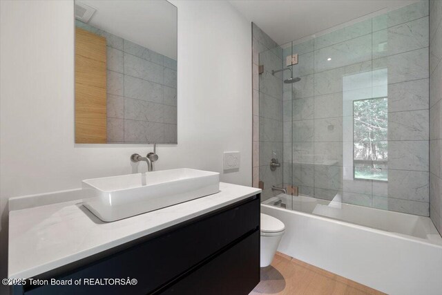 80 Rancher St, Jackson, WY 83001 - full bath with toilet, vanity, and shower / bath combination