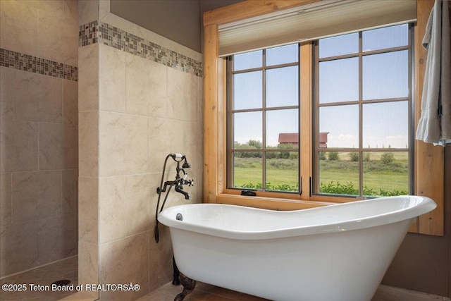 2321 S 3500 W, Driggs, ID 83422 - full bathroom with a freestanding bath and a walk in shower
