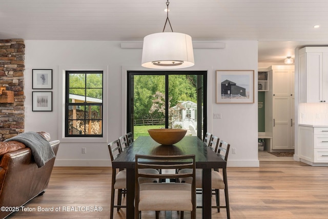 4326 State Line Rd, Freedom, WY 83120 - dining space featuring light wood-style flooring