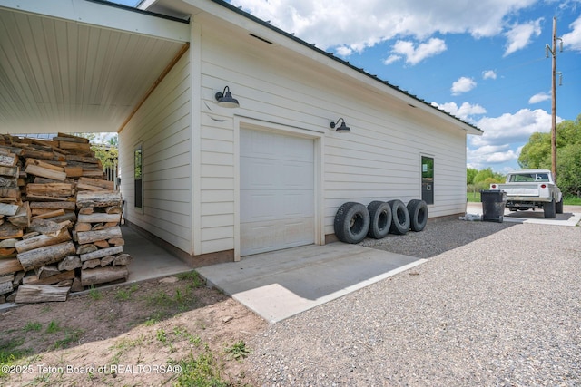 4326 State Line Rd, Freedom, WY 83120 - view of garage