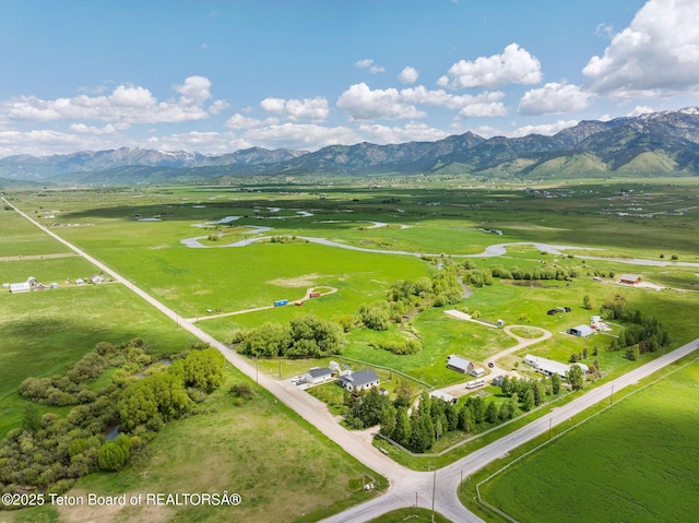 4326 State Line Rd, Freedom, WY 83120 - aerial view of sparsely populated area with mountains