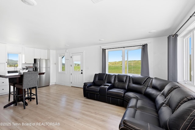 315 Meyers St, Thayne, WY 83127 - living area with light wood-style floors