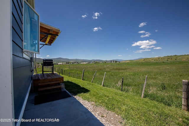 315 Meyers St, Thayne, WY 83127 - view of yard featuring a rural view and a mountain view
