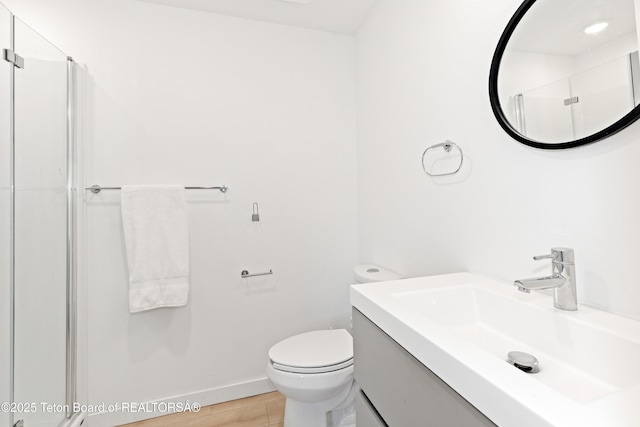 315 Meyers St, Thayne, WY 83127 - bathroom featuring vanity and an enclosed shower