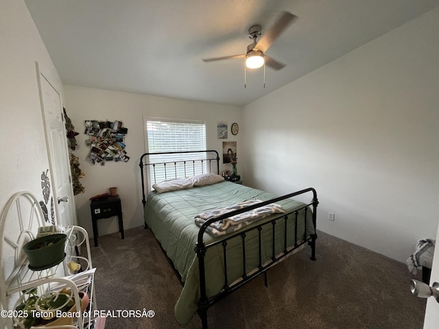 350 Worton Ln, Auburn, WY 83111 - carpeted bedroom featuring ceiling fan